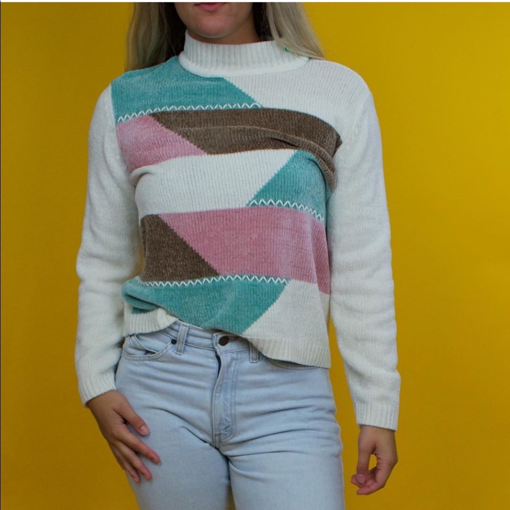 Pastel knit sweater